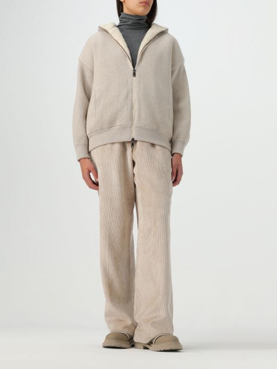 23FW 브루넬로 쿠치넬리 스트레이트 팬츠 MD541P8353 C700 beige - BRUNELLO CUCINELLI