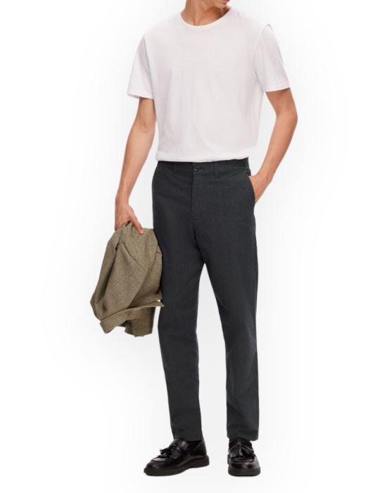 23FW 셀렉티드 스트레이트 팬츠 16090141 DARKGREY grigio scuro - SELECTED