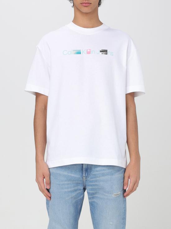 24SS 캘빈클라인 반팔 티셔츠 J30J325195 YAF bianco