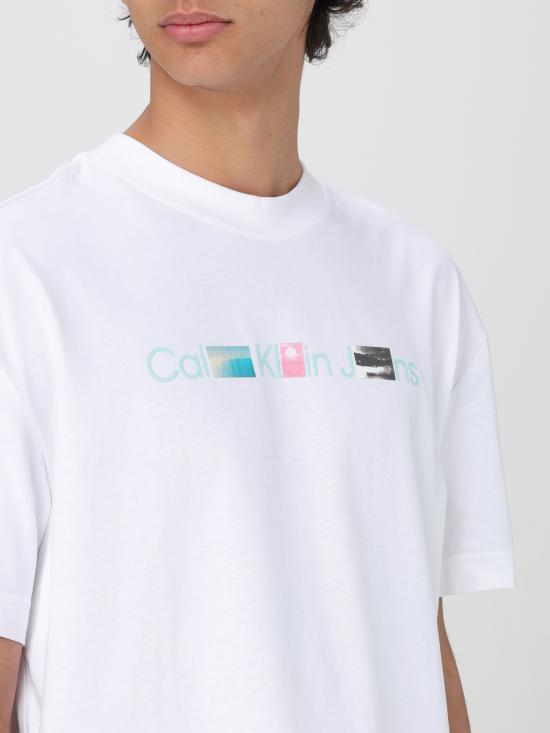 24SS 캘빈클라인 반팔 티셔츠 J30J325195 YAF bianco - CALVIN KLEIN