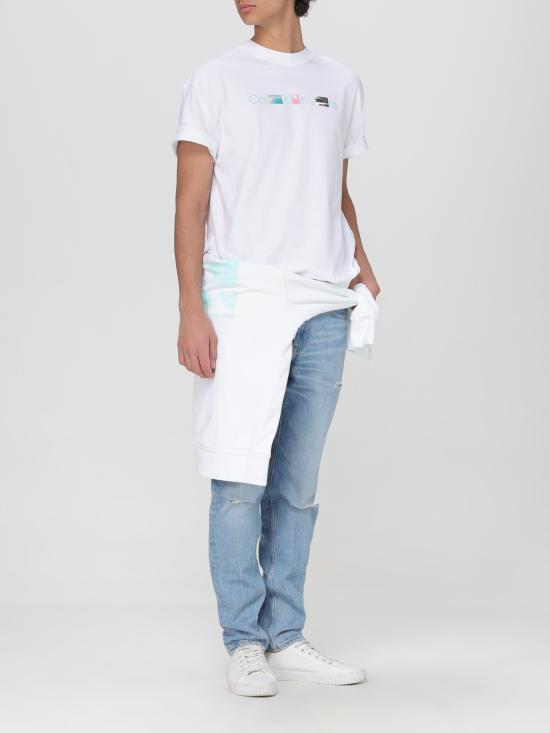 24SS 캘빈클라인 반팔 티셔츠 J30J325195 YAF bianco - CALVIN KLEIN