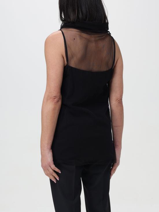 24SS 파비아나 필리피 민소매 티셔츠 JED264F105I873 825 nero - FABIANA FILIPPI