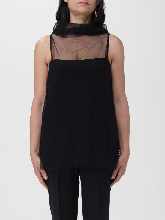 24SS 파비아나 필리피 민소매 티셔츠 JED264F105I873 825 nero