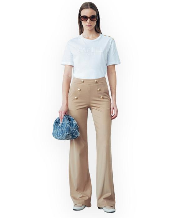  갈레 반팔 티셔츠 GAABW00347PTTS0043 BI01 bianco - GAELLE