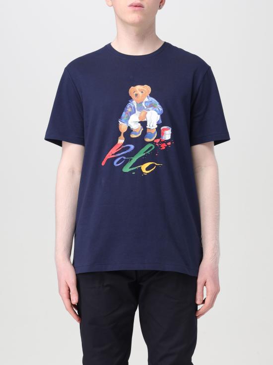 24SS 랄프 로렌 반팔 티셔츠 710853310 025 blu aperto