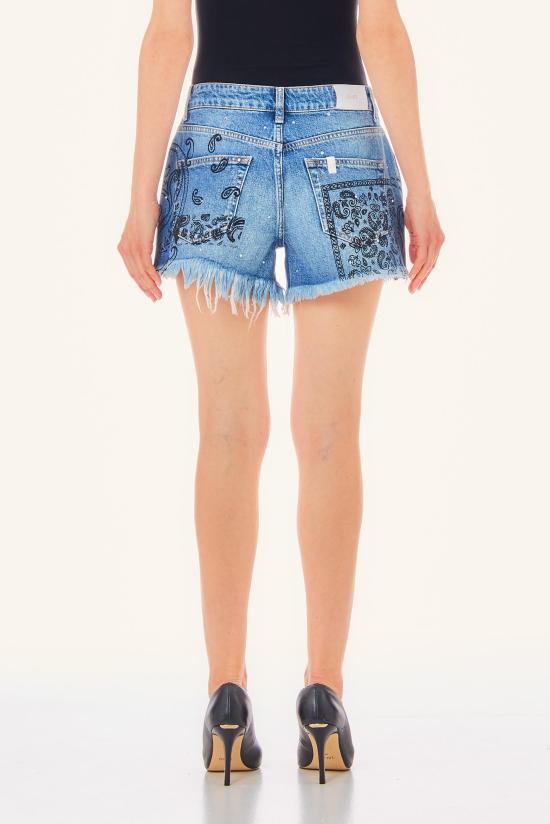  리우조 숏팬츠 UA4095D4854 78333 blue denim - LIU JO