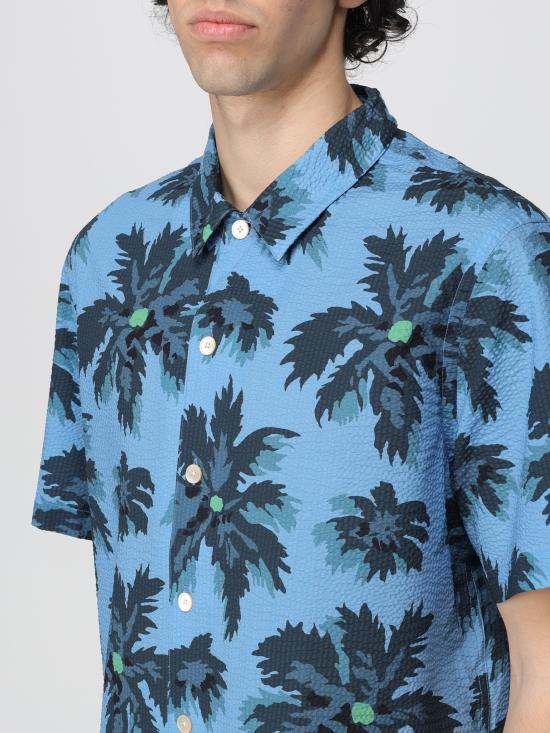  폴 스미스 반팔 셔츠 M2R695UM22028 41 blu - PAUL SMITH