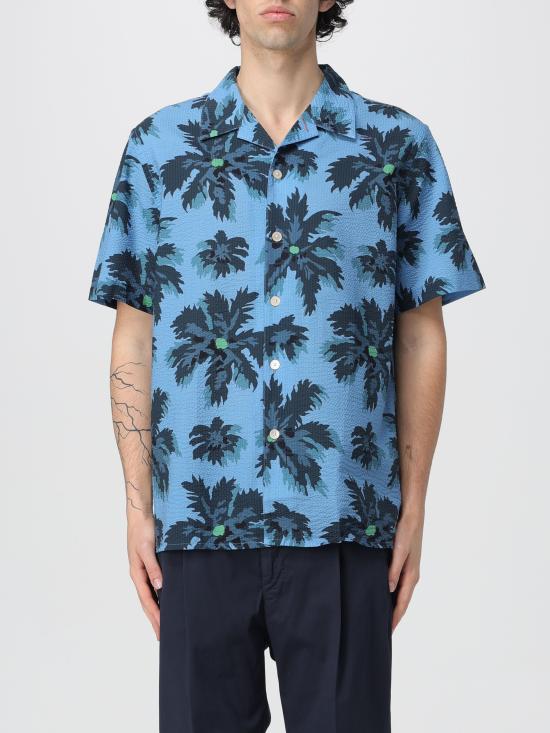  폴 스미스 반팔 셔츠 M2R695UM22028 41 blu