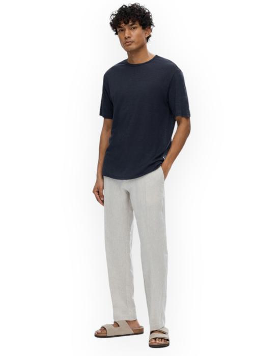  셀렉티드 반팔 티셔츠 16089504 SKYCAPTAIN blu - SELECTED