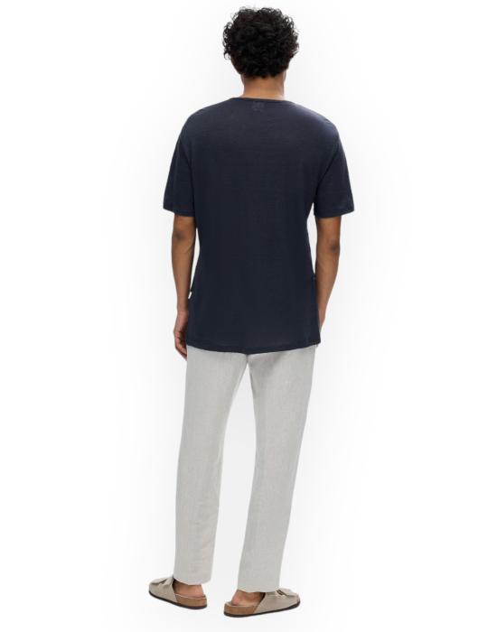  셀렉티드 반팔 티셔츠 16089504 SKYCAPTAIN blu - SELECTED