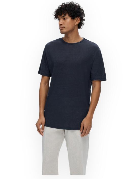  셀렉티드 반팔 티셔츠 16089504 SKYCAPTAIN blu