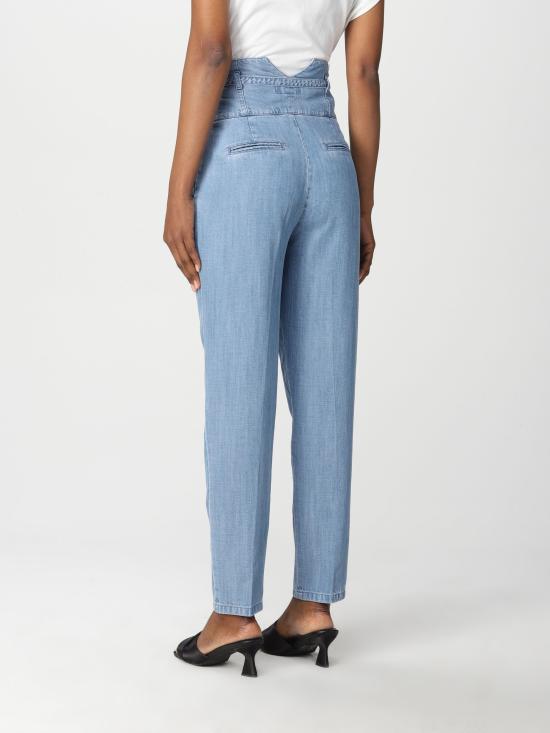  핑코 데님 스트레이트 팬츠 1J10WVY64V F15 light blue - PINKO