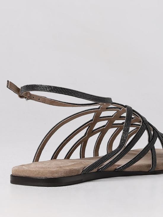  브루넬로 쿠치넬리 샌들 MZSFC2474 C7886 ghiaccio - BRUNELLO CUCINELLI