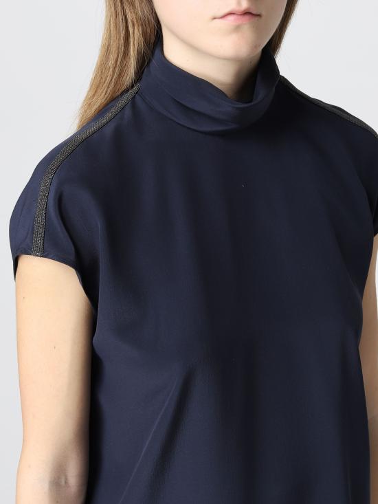  브루넬로 쿠치넬리 민소매 티셔츠 MB993BY704 C7186 blu - BRUNELLO CUCINELLI