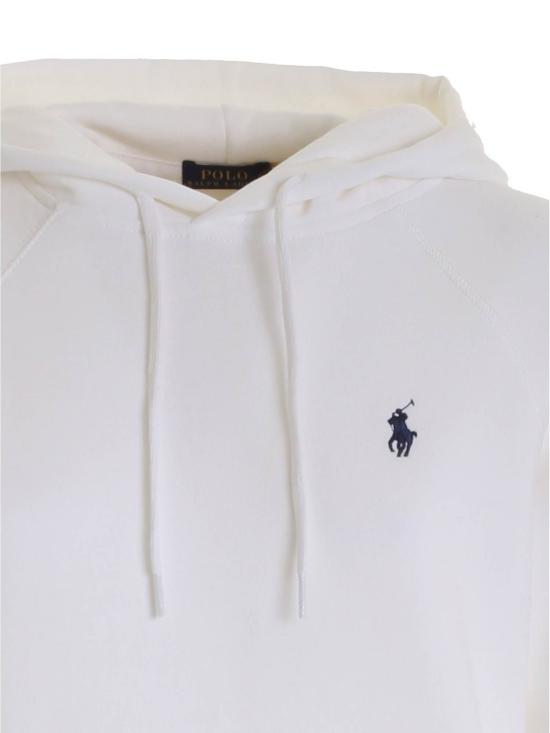  랄프 로렌 후드 티셔츠 211794394 001 bianco - RALPH LAUREN