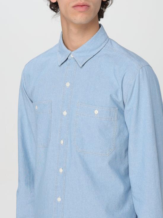 24SS 울리치 긴팔 셔츠 CFWOSI0126MRUT3682 3059 azzurro - WOOLRICH