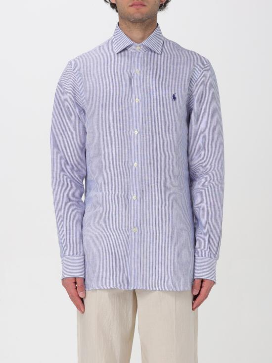  랄프 로렌 긴팔 셔츠 712939348 001 bianco blu