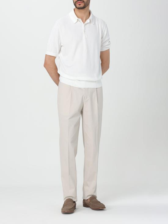 24SS 에르메네질도제냐 폴로 티셔츠 E8C90A7C32 N01 bianco - ERMENEGILDO ZEGNA