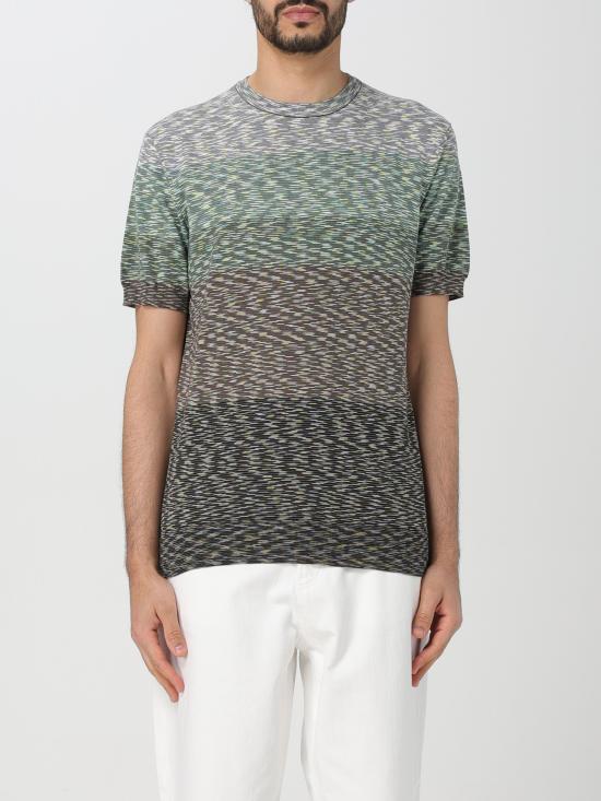 24SS 미소니 반팔 티셔츠 US24SL0IBK012Q S612U verde