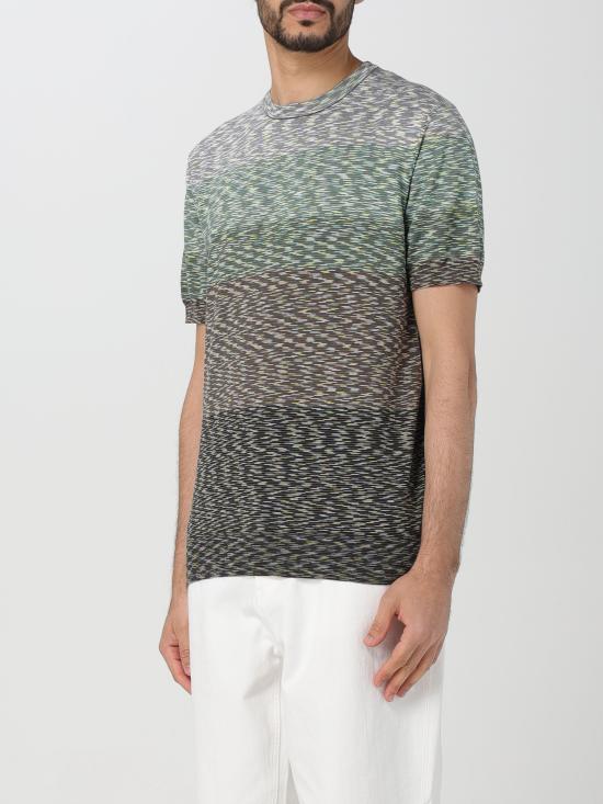 24SS 미소니 반팔 티셔츠 US24SL0IBK012Q S612U verde - MISSONI