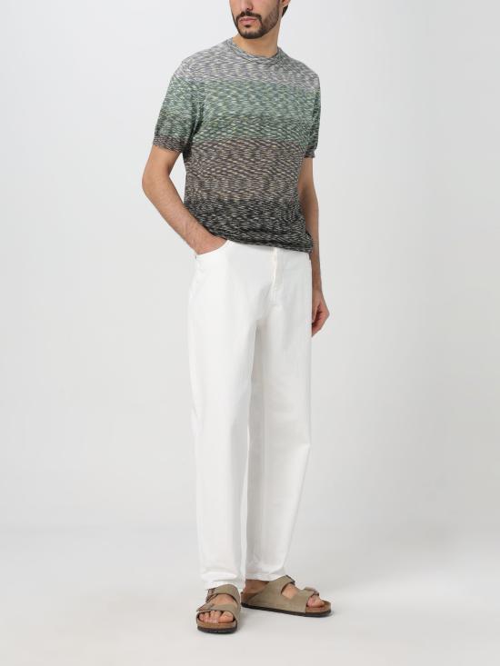 24SS 미소니 반팔 티셔츠 US24SL0IBK012Q S612U verde - MISSONI