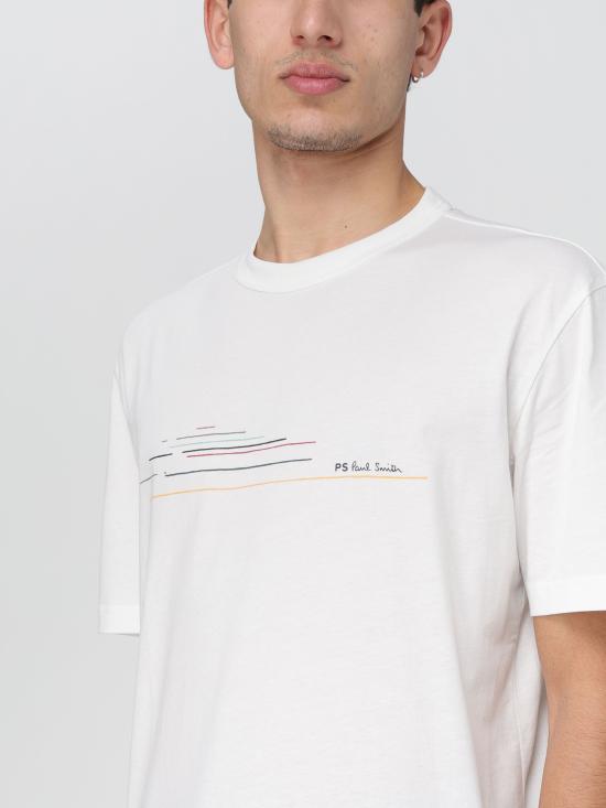  폴 스미스 반팔 티셔츠 M2R220XMP4352 02 bianco - PAUL SMITH