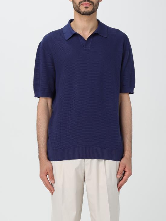 24SS 에르메네질도제냐 폴로 티셔츠 UDC95A7C32 B07 blu medio