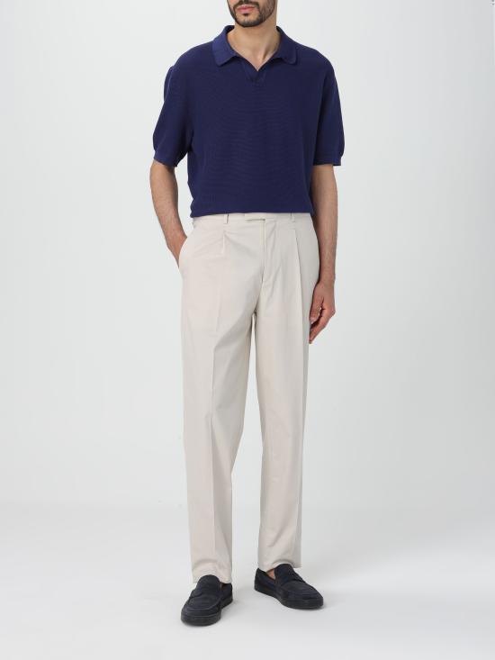 24SS 에르메네질도제냐 폴로 티셔츠 UDC95A7C32 B07 blu medio - ERMENEGILDO ZEGNA