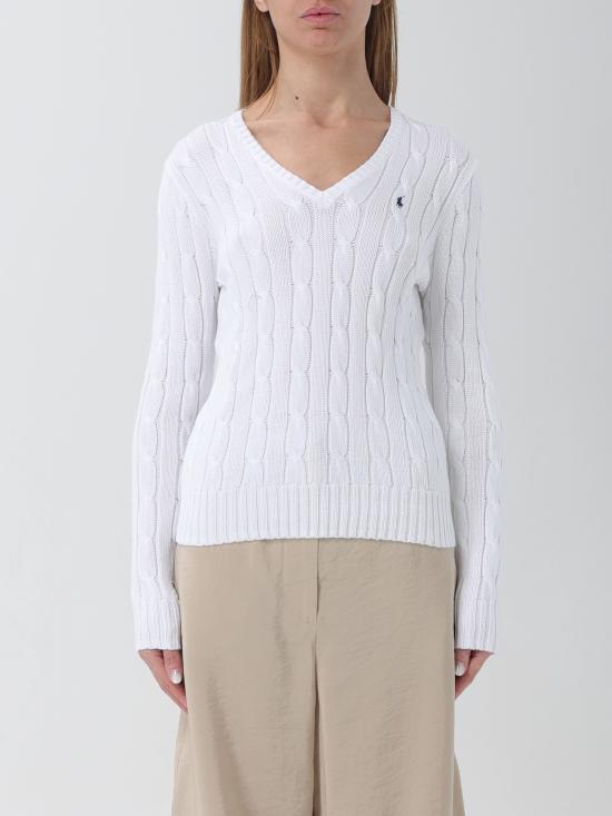 24SS 랄프 로렌 스웨터 211891641 001 bianco