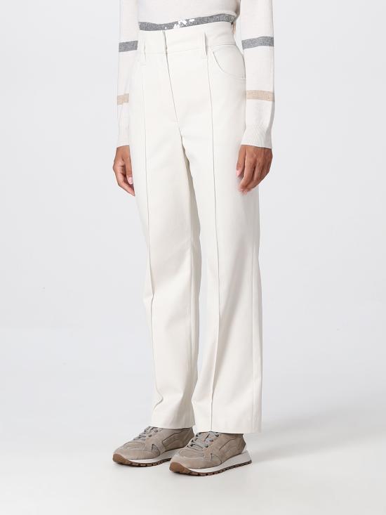  브루넬로 쿠치넬리 스트레이트 팬츠 MA126P8106 C8555 perla - BRUNELLO CUCINELLI