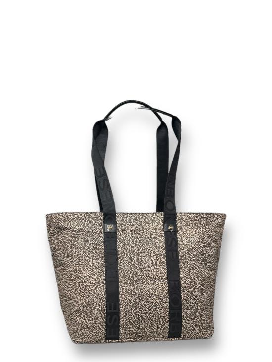 24SS 보르보네제 숄더백 934133I15 X11 naturale nero - BORBONESE