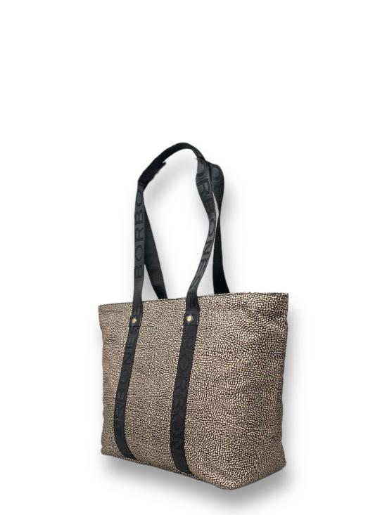 24SS 보르보네제 숄더백 934133I15 X11 naturale nero - BORBONESE