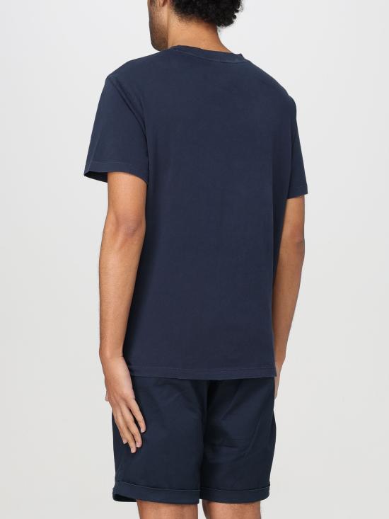 24SS 썬 68 반팔 티셔츠 T34115 07 blu navy - SUN 68