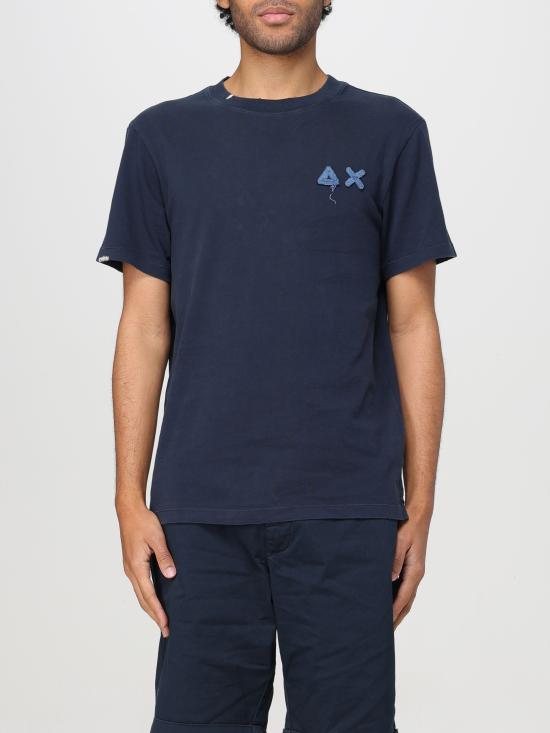 24SS 썬 68 반팔 티셔츠 T34115 07 blu navy