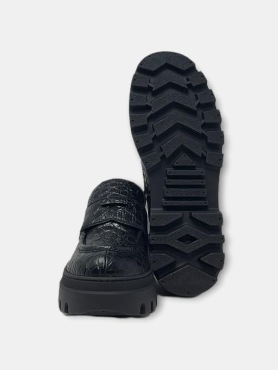 22FW 카슈 로퍼 KDD38P1U5 F0002 nero - CAR SHOE