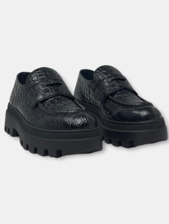 22FW 카슈 로퍼 KDD38P1U5 F0002 nero - CAR SHOE