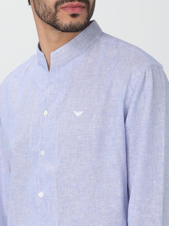  조르지오 아르마니 긴팔 셔츠 E31CM3F1312 726 azzurro - GIORGIO ARMANI