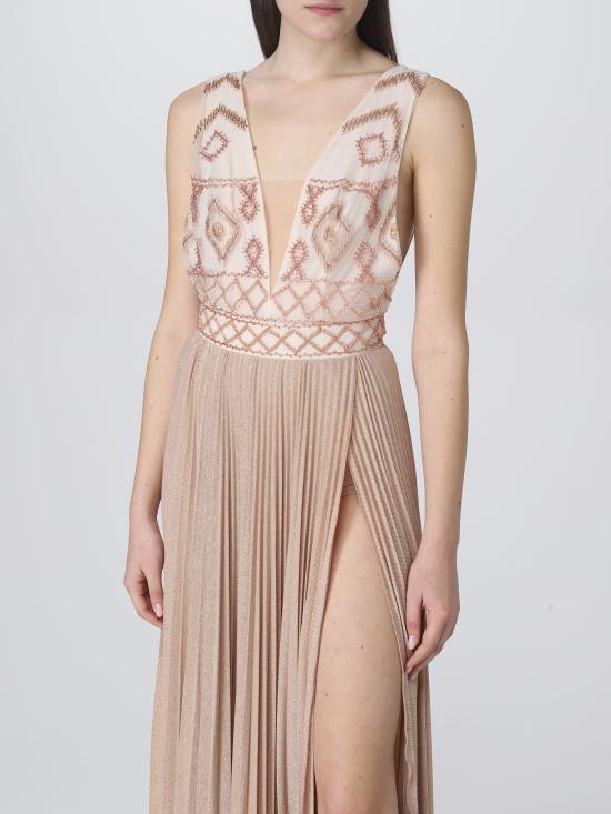 23SS 엘리자베타프랜치 롱 원피스 AB41332E2 Q02 carne - ELISABETTA FRANCHI