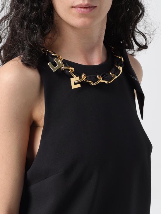  엘리자베타프랜치 숏 원피스 AB57341E2 110 nero - ELISABETTA FRANCHI