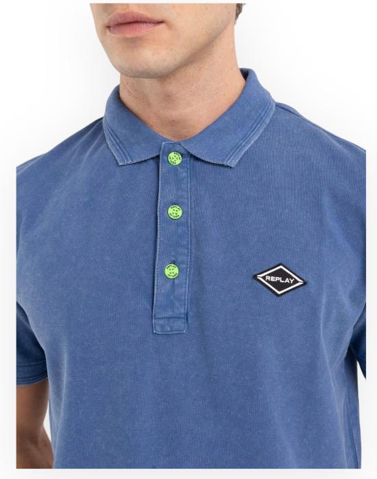 24SS 리플레이 폴로 티셔츠 M3070A00022696M 690 azzurro - REPLAY