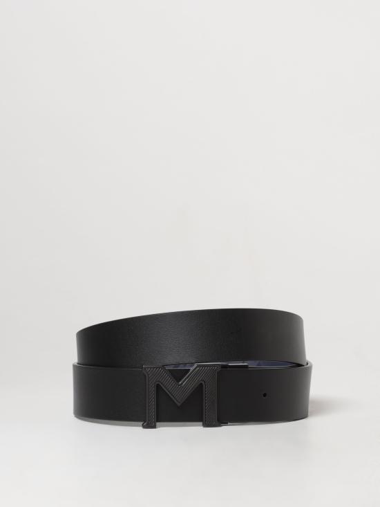 24SS 몽블랑 가죽 벨트 198648 nero blu - MONTBLANC