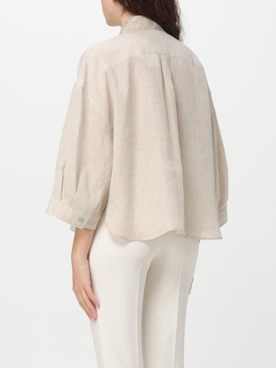 24SS 브루넬로 쿠치넬리 셔츠 MB650NP226 C020 naturale - BRUNELLO CUCINELLI