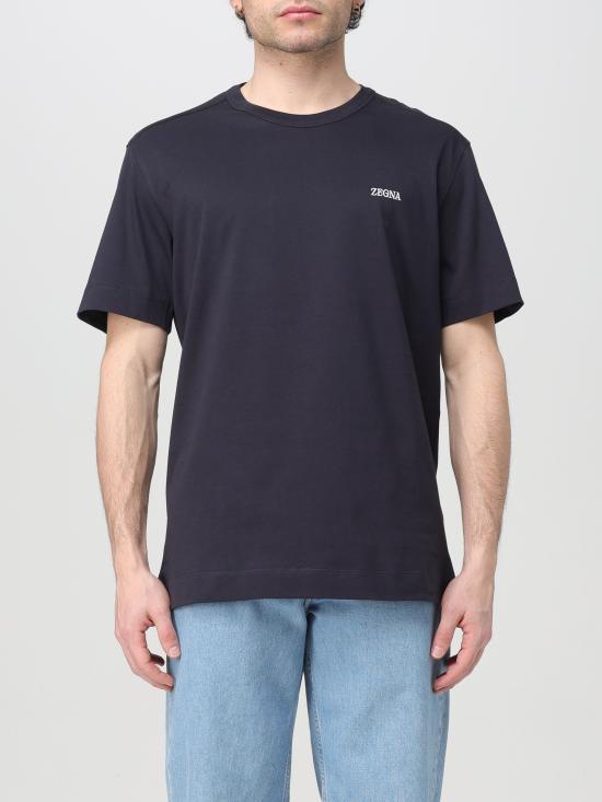  에르메네질도제냐 반팔 티셔츠 E7360A5B760 K09 nero