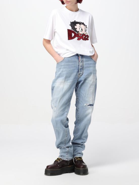 24SS 디스퀘어드2 데님 스트레이트 팬츠 S75LB0901S30805 470 - DSQUARED2