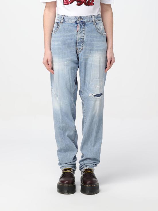 24SS 디스퀘어드2 데님 스트레이트 팬츠 S75LB0901S30805 470