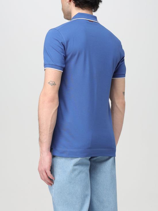 에르메네질도제냐 폴로 티셔츠 UD358A7D746 A07 blu - ERMENEGILDO ZEGNA