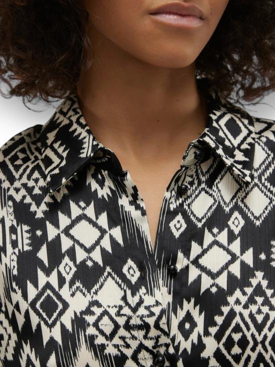  베로 모다 블라우스 10303377 BLACK bianco nero - VERO MODA