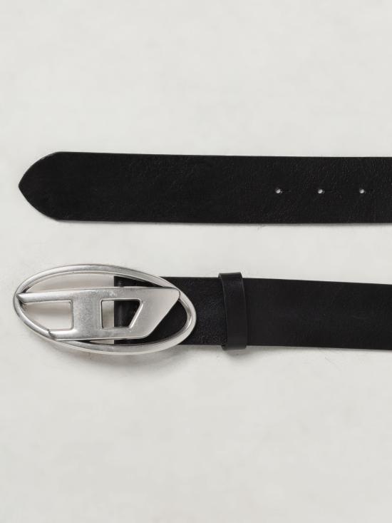 24FW 디젤 가죽 벨트 X08516PR666 T8013 nero argento - DIESEL