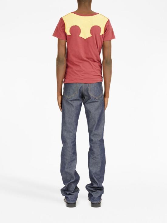  마르지엘라 반팔 티셔츠 S67GC0029 S24607 228 Burgundy - MAISON MARGIELA