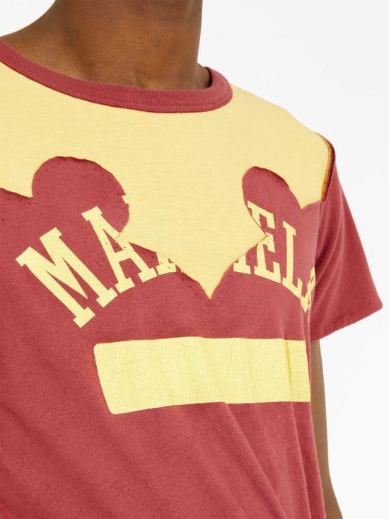  마르지엘라 반팔 티셔츠 S67GC0029 S24607 228 Burgundy - MAISON MARGIELA